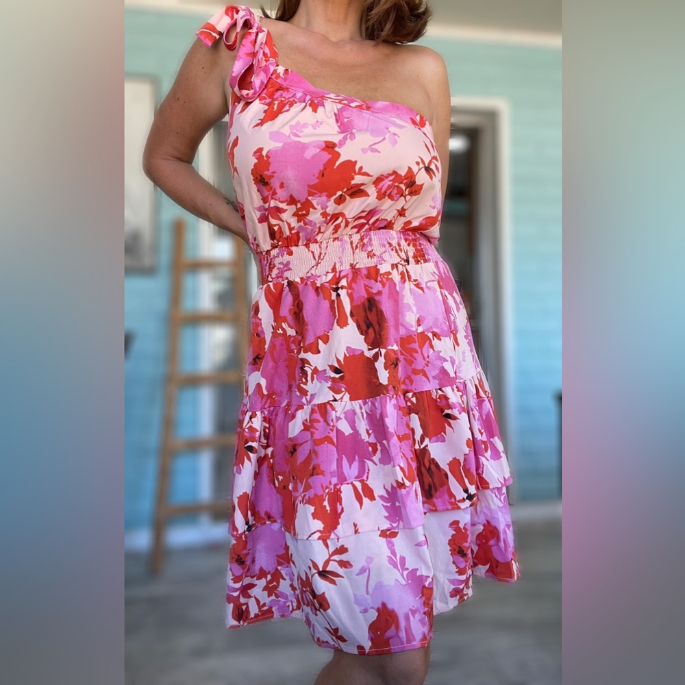 PrettyGarden one shoulder dress